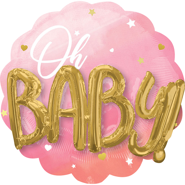 Multiballoon Pink Baby Girl